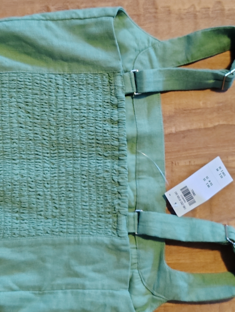 Abercrombie & Fitch Light Green Linen Blend Tank Size Small - Picture 4 of 4
